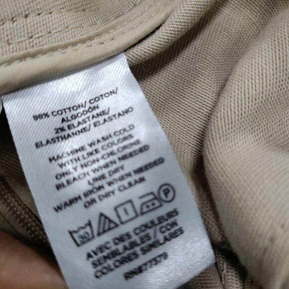 Ann Taylor Prairie Equestrian Modesty Button-Front Wrap Pencil Skirt, Tan Size 6 - Picture 10 of 13